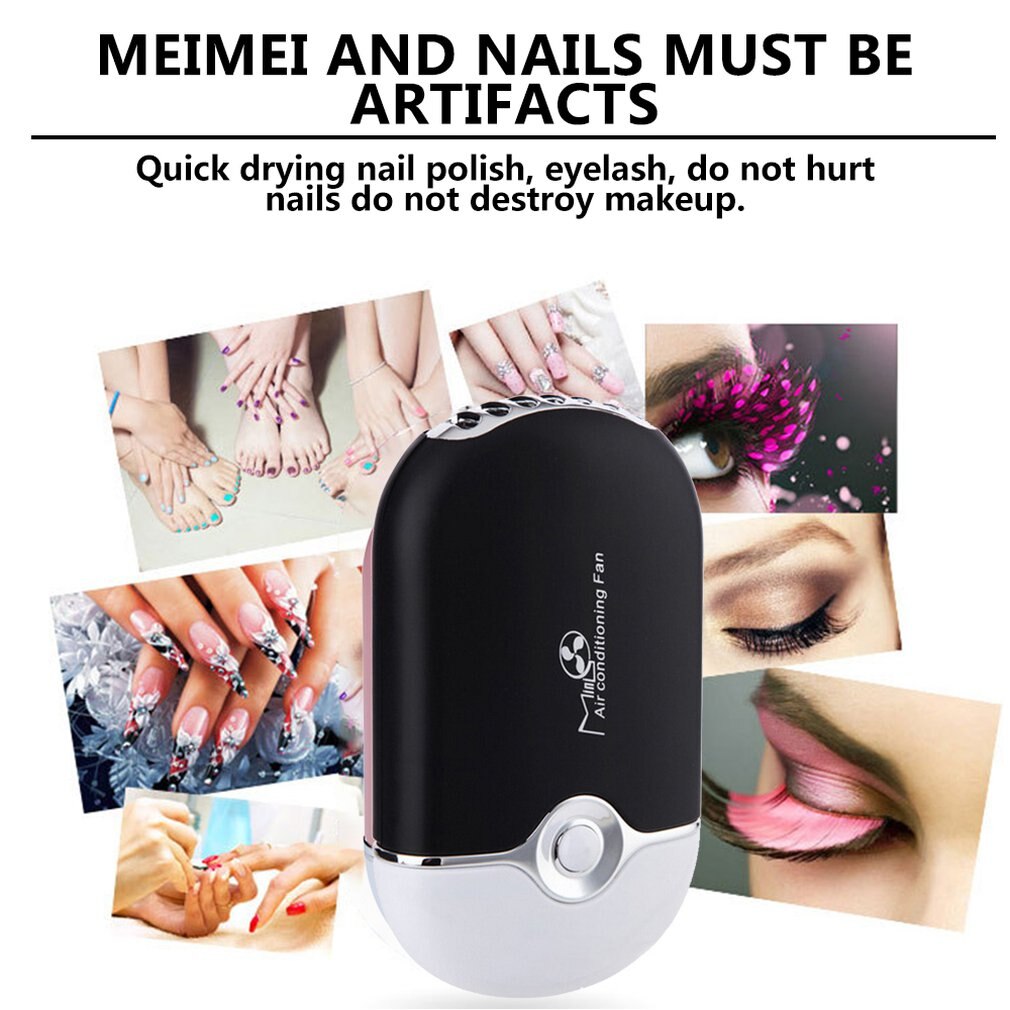 Rechargeable Mini Nail Polish and Eyelash Fan
