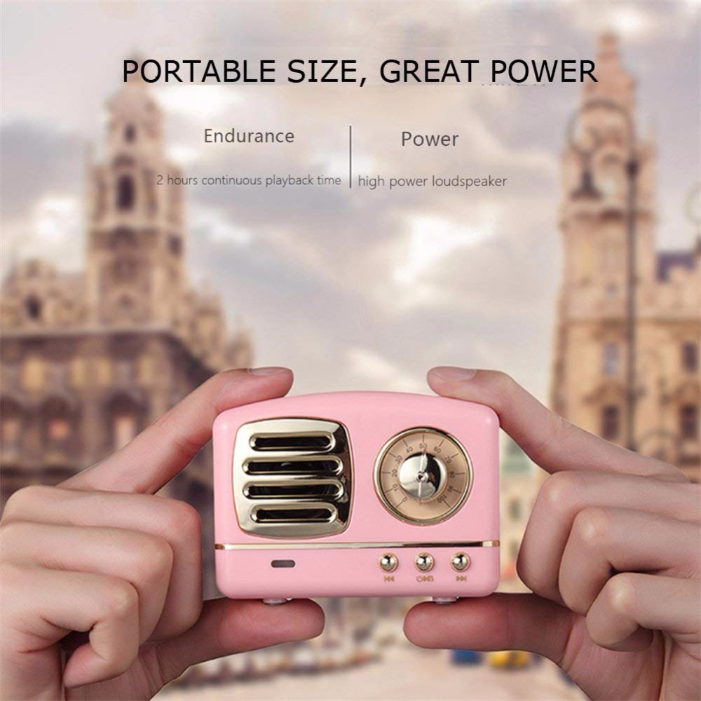 Rechargeable Mini Retro Radio Bluetooth Speaker Device Rechargeable Mini Retro Radio Bluetooth Speaker Device