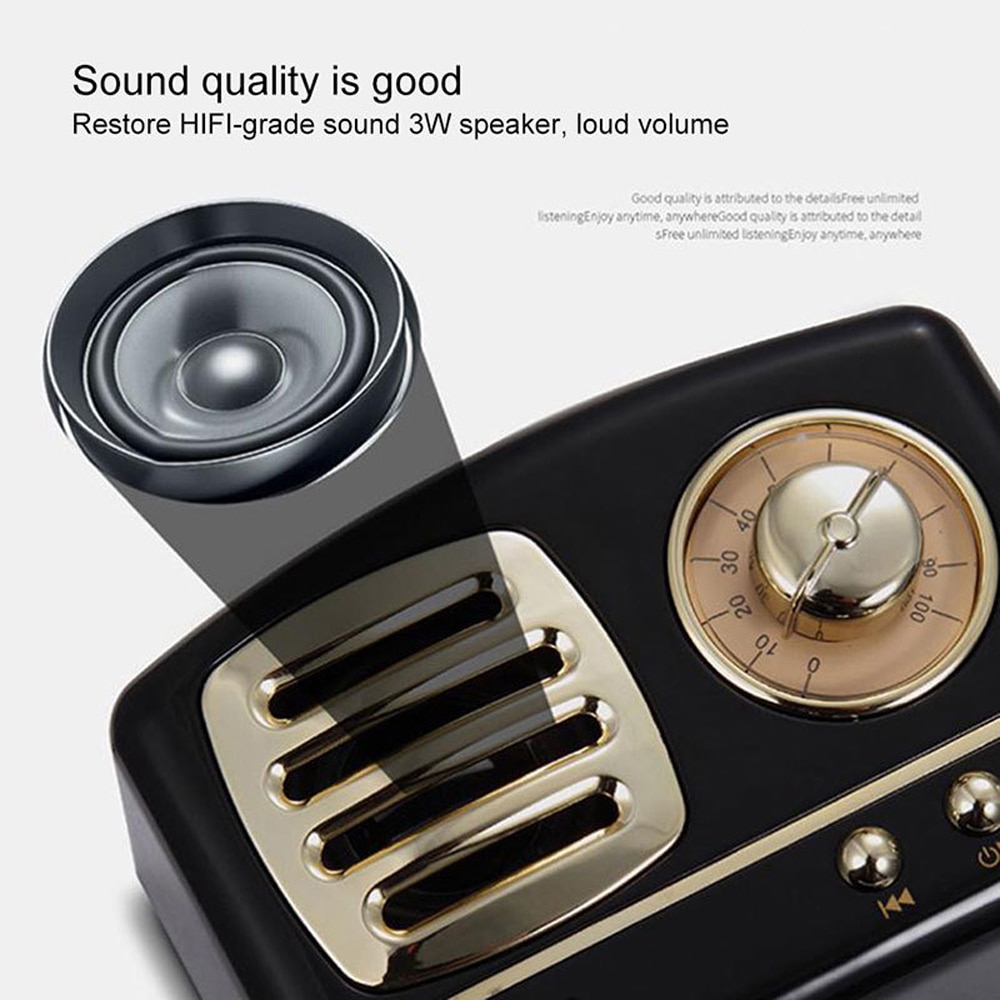 Rechargeable Mini Retro Radio Bluetooth Speaker Device Rechargeable Mini Retro Radio Bluetooth Speaker Device