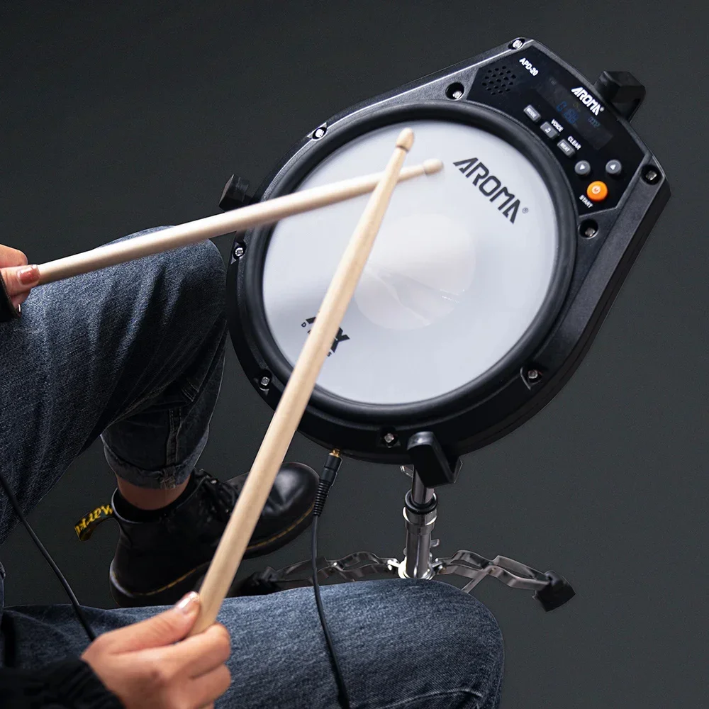 Rechargeable Multifunction Electronic Dumb Drum Pad Adjustable Drum Mesh Surface Vocal Metronome Practice Drum Pads