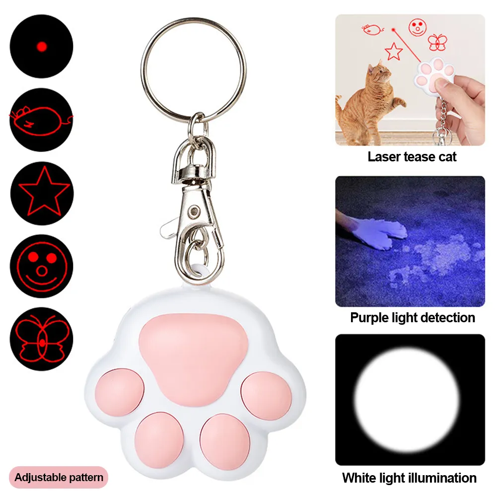Rechargeable Multifunctional Laser Toy for Cats