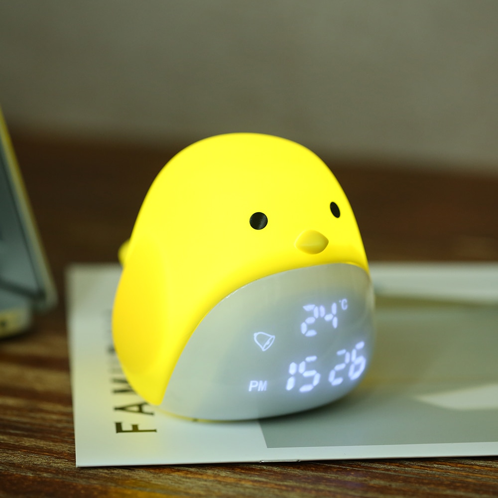 Rechargeable Night Light with Clock