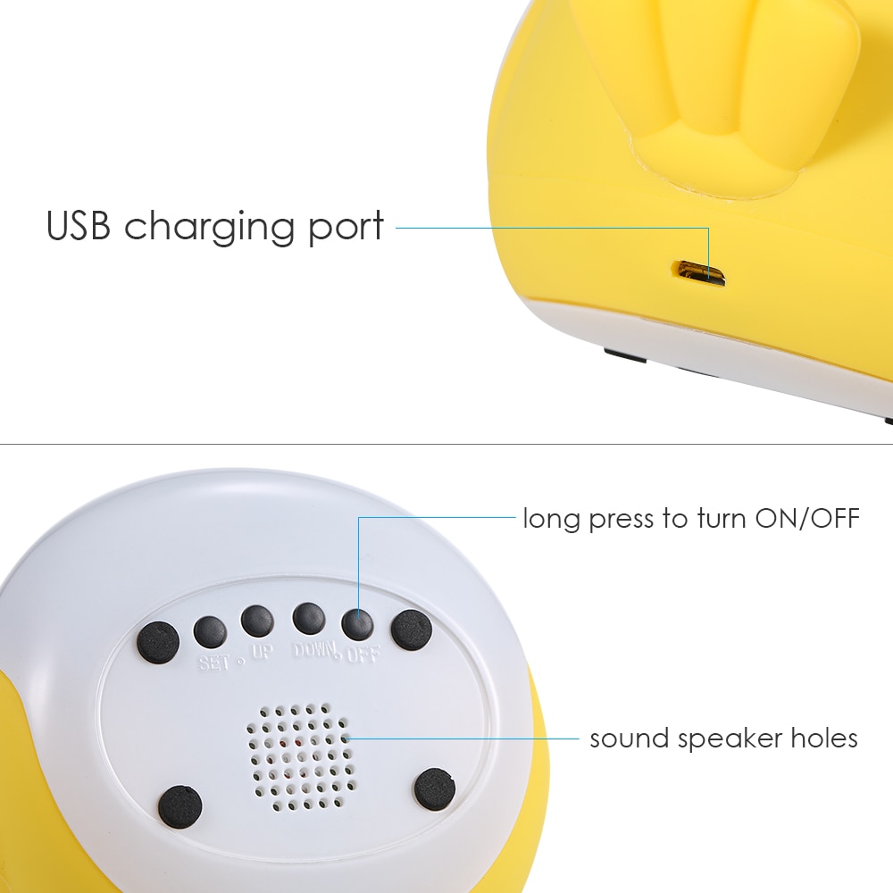 Rechargeable Night Light with Clock Rechargeable Night Light with Clock