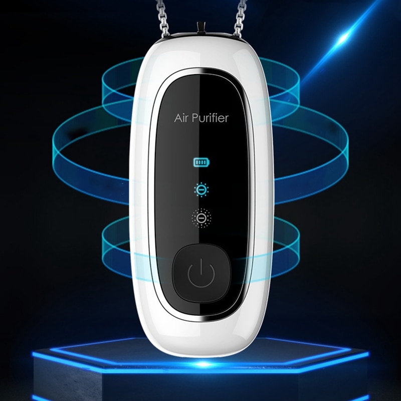 Rechargeable Personal Air Purifier Necklace Device