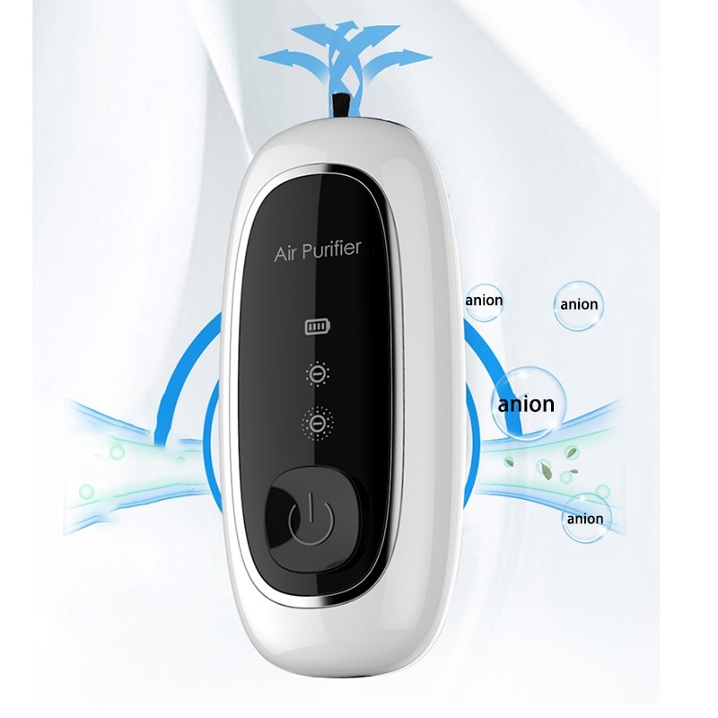 Rechargeable Personal Air Purifier Necklace Device