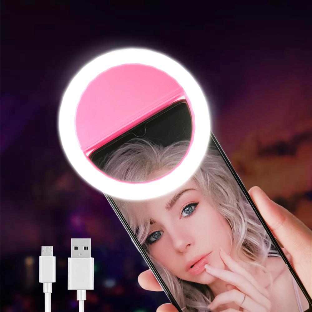 Rechargeable Phone Selfie Light Mini LED Ring