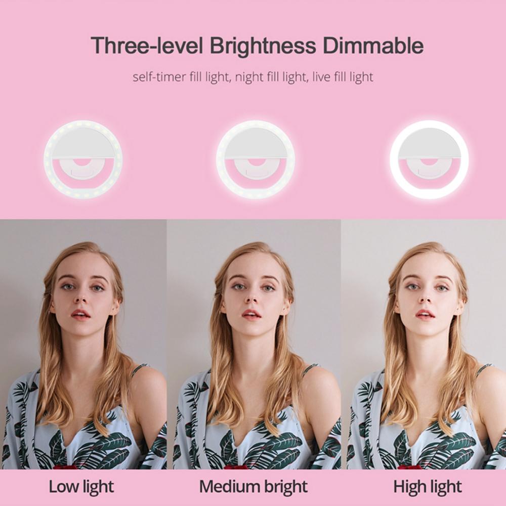 Rechargeable Phone Selfie Light Mini LED Ring Rechargeable Phone Selfie Light Mini LED Ring