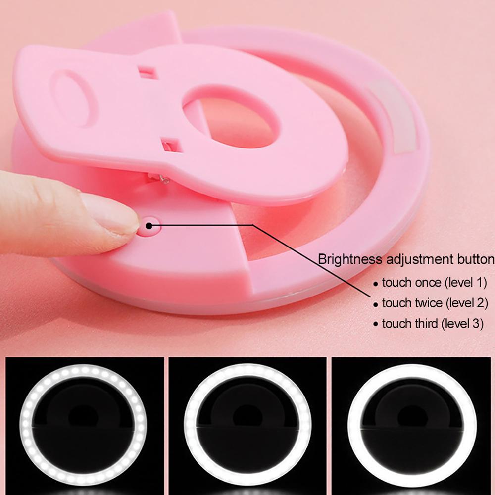 Rechargeable Phone Selfie Light Mini LED Ring Rechargeable Phone Selfie Light Mini LED Ring