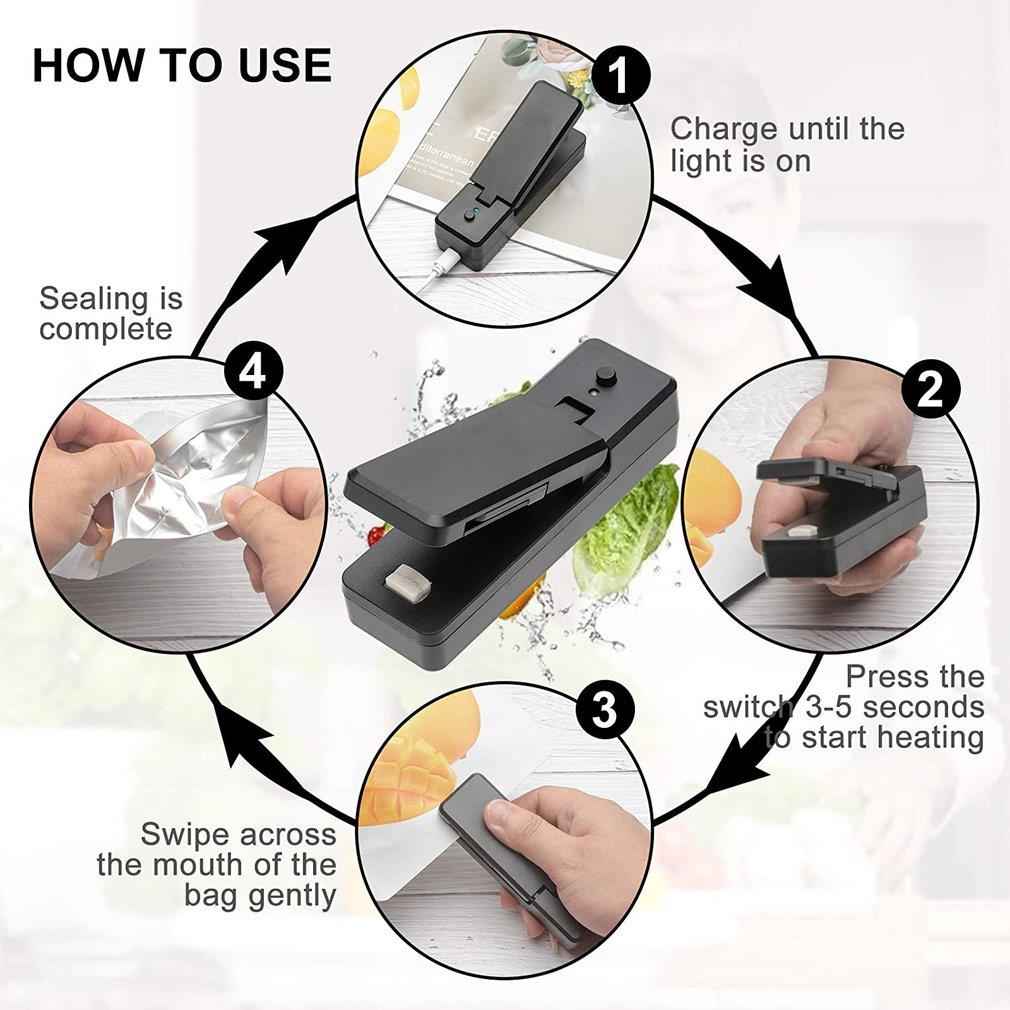 Rechargeable Plastic Bag Portable Heat Sealer