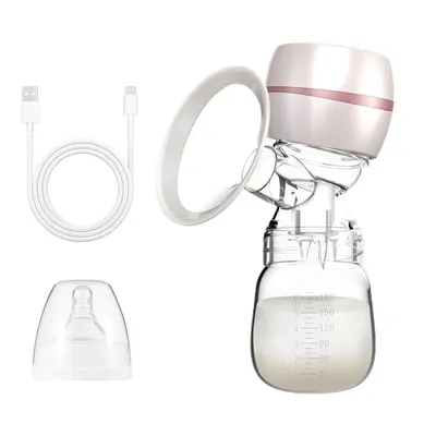 Rechargeable Portable Electric Breast Pump Breast Pump with LED Screen Milk Puller for Breastfeeding Low Noise 180ml