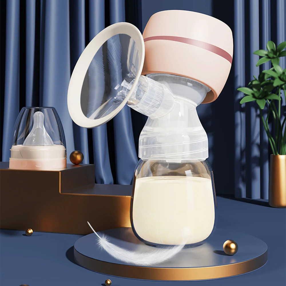 Rechargeable Portable Electric Breast Pump Breast Pump with LED Screen Milk Puller for Breastfeeding Low Noise 180ml