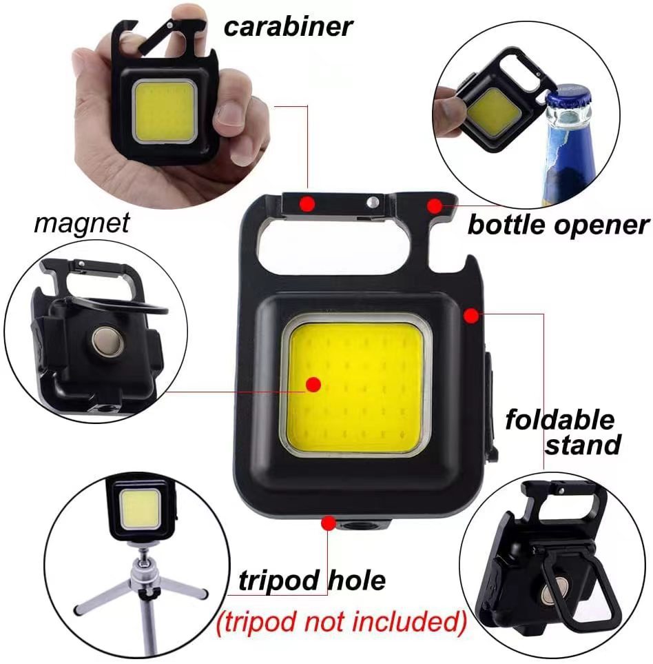 Rechargeable Portable LED Keychain Work Light