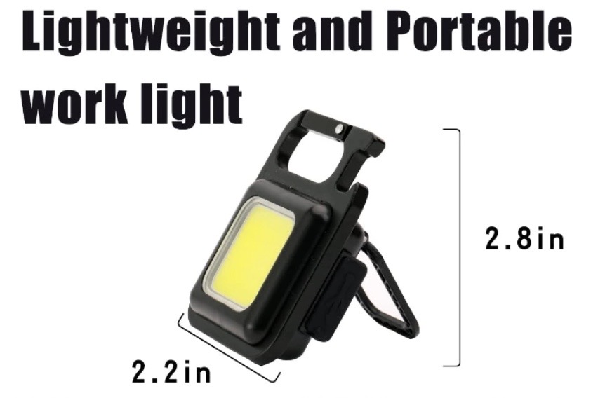 Rechargeable Portable LED Keychain Work Light