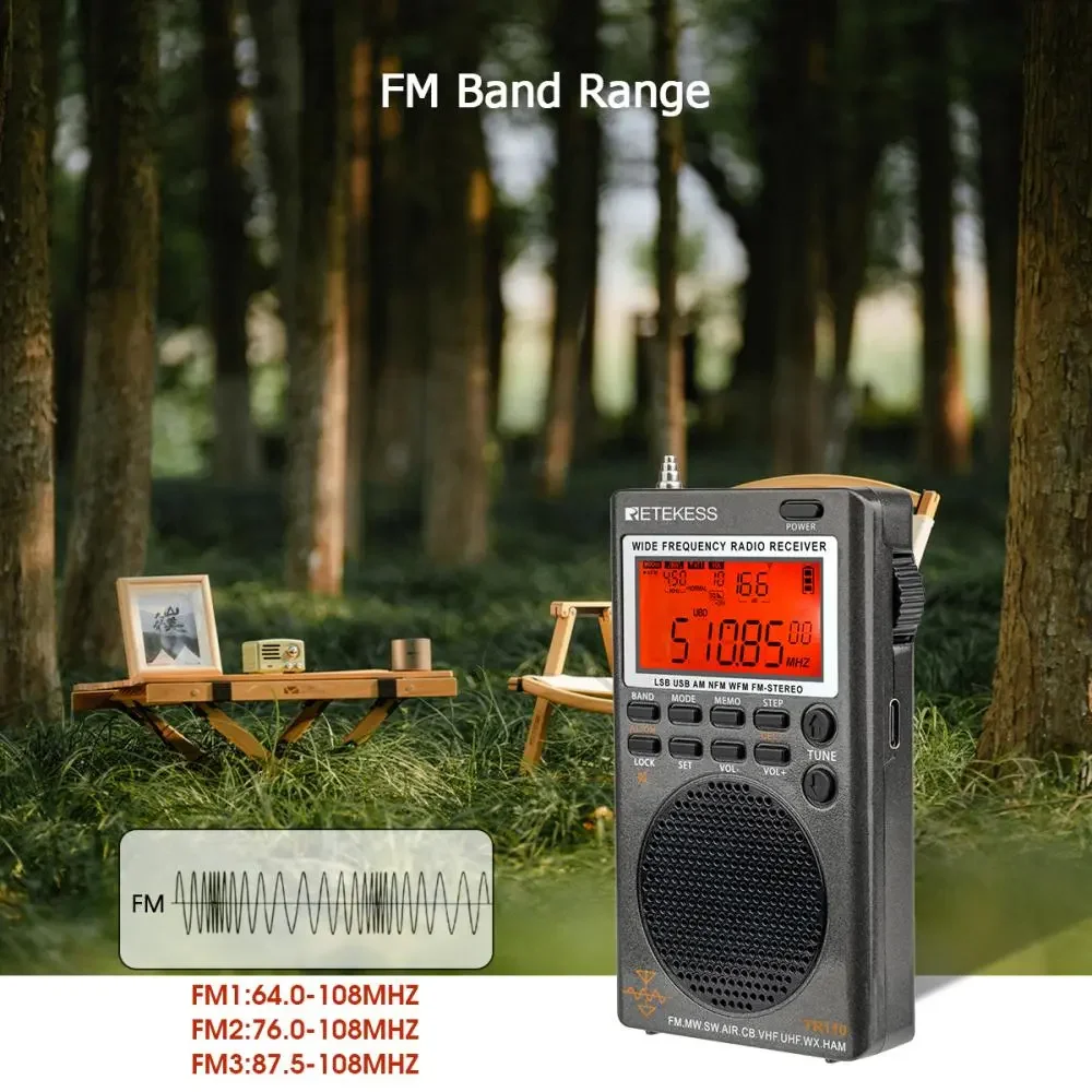 Rechargeable Portable SSB Shortwave Radio Rechargeable with Bluetooth Connectivity for Phone or Tablet FM MW SW LSB AIR Rechargeable Portable SSB Shortwave Radio Rechargeable with Bluetooth Connectivity for Phone or Tablet FM MW SW LSB AIR