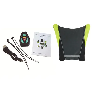 Rechargeable Remote Control Reflective Bike Vest with Signal Rechargeable Remote Control Reflective Bike Vest with Signal