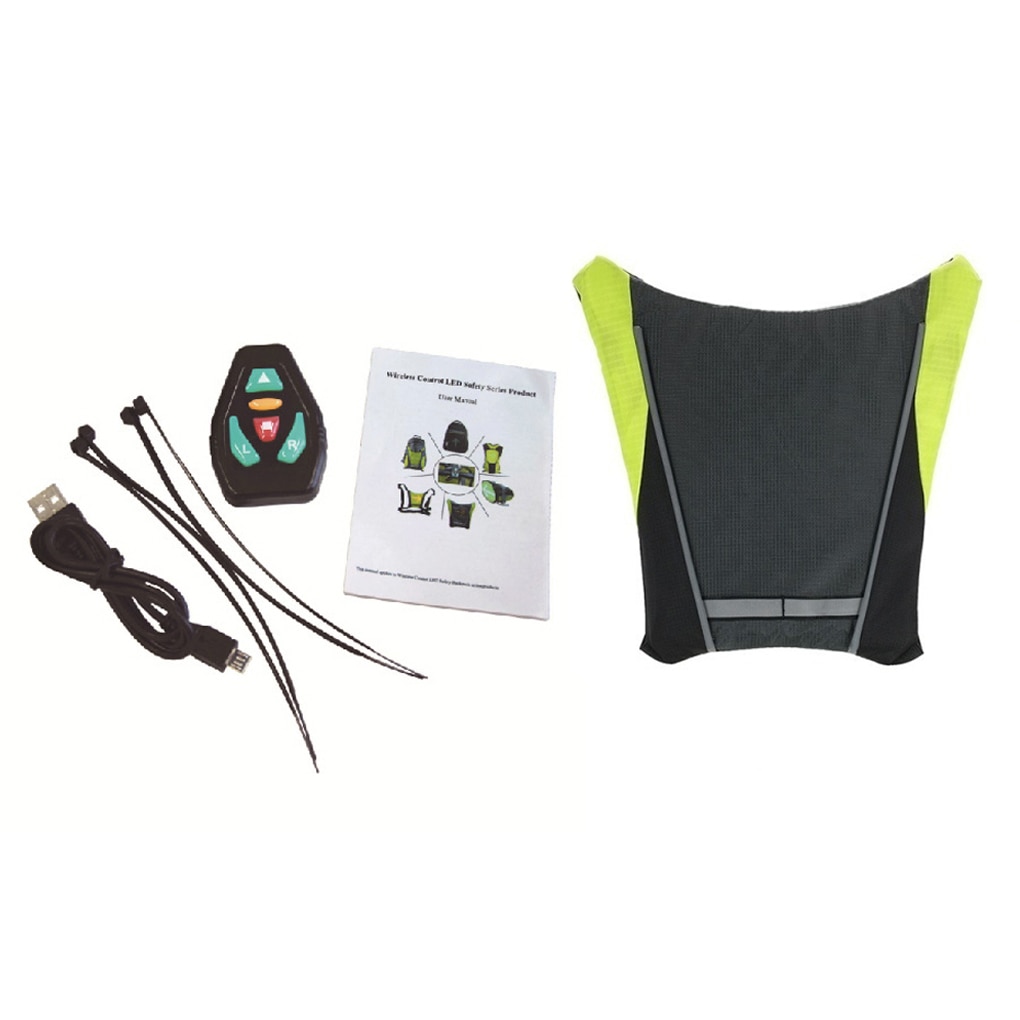 Rechargeable Remote Control Reflective Bike Vest with Signal Rechargeable Remote Control Reflective Bike Vest with Signal