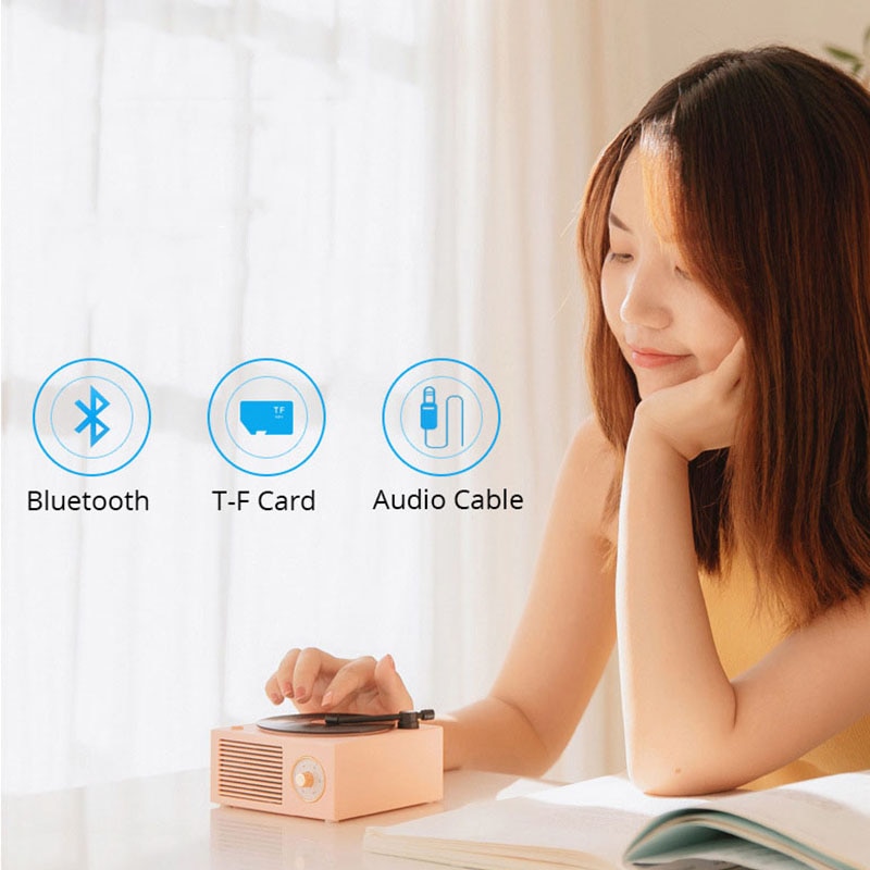 Rechargeable Retro Vinyl Bluetooth Speaker Rechargeable Retro Vinyl Bluetooth Speaker
