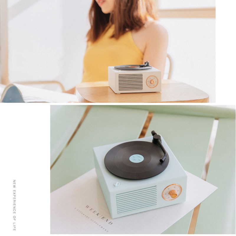 Rechargeable Retro Vinyl Bluetooth Speaker Rechargeable Retro Vinyl Bluetooth Speaker