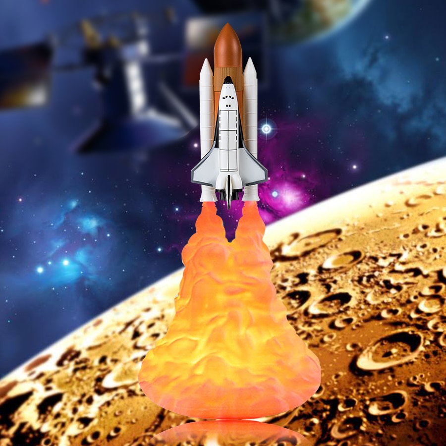 Rechargeable Rocket Ship Lamp Night Light Rechargeable Rocket Ship Lamp Night Light