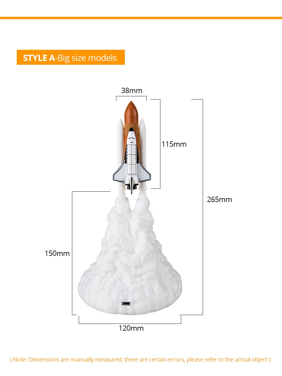Rechargeable Rocket Ship Lamp Night Light Rechargeable Rocket Ship Lamp Night Light