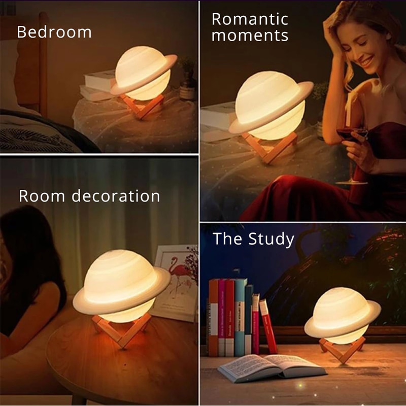 Rechargeable Saturn Lamp Night Light