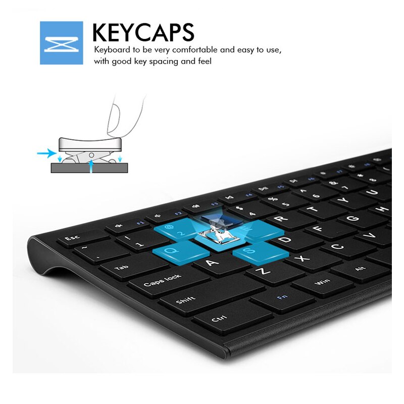 Rechargeable Slim Wireless Keyboard Rechargeable Slim Wireless Keyboard