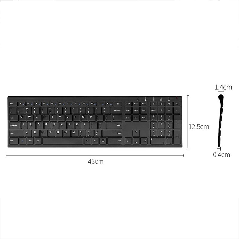 Rechargeable Slim Wireless Keyboard Rechargeable Slim Wireless Keyboard
