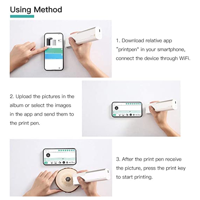 Rechargeable Smart Handheld Printer Pen Rechargeable Smart Handheld Printer Pen