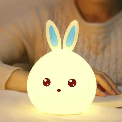 Rechargeable Soft LED Rabbit Night Light Rechargeable Soft LED Rabbit Night Light