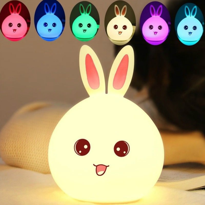 Rechargeable Soft LED Rabbit Night Light Rechargeable Soft LED Rabbit Night Light