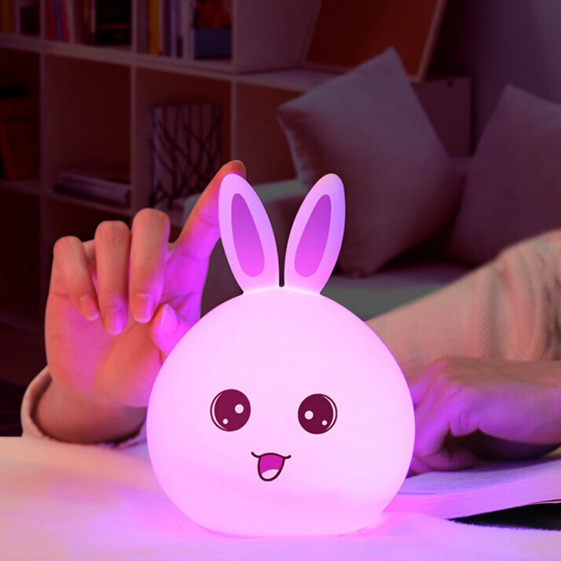Rechargeable Soft LED Rabbit Night Light Rechargeable Soft LED Rabbit Night Light