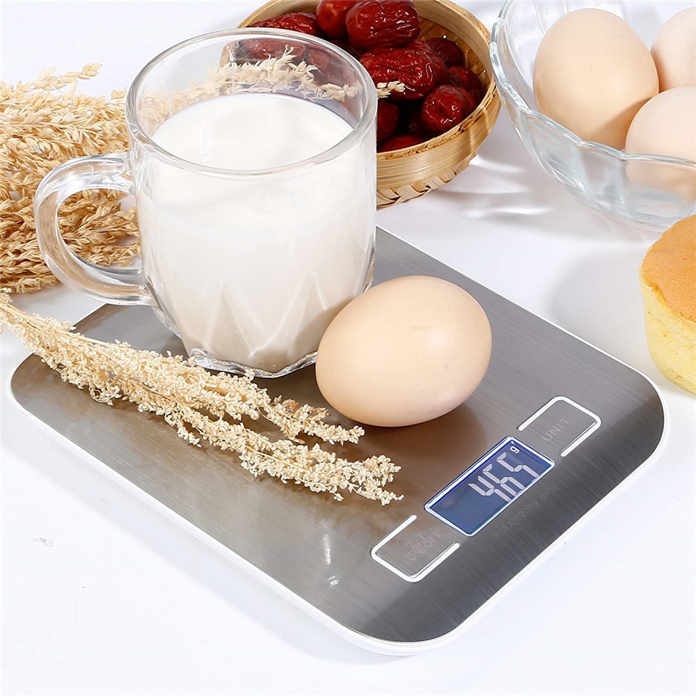 Rechargeable Stainless Steel Electronic Scales Kitchen Home Food Weighing Baking Rechargeable Stainless Steel Electronic Scales Kitchen Home Food Weighing Baking