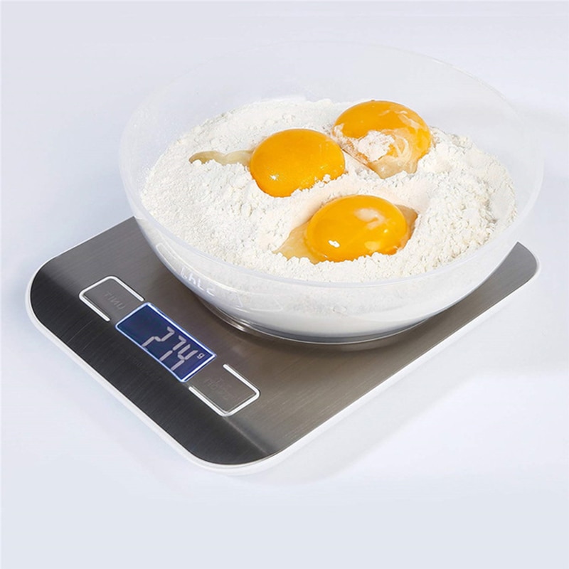 Rechargeable Stainless Steel Electronic Scales Kitchen Home Food Weighing Baking Rechargeable Stainless Steel Electronic Scales Kitchen Home Food Weighing Baking