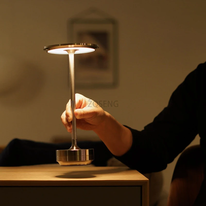 Rechargeable Table Lamp LED Touch Sensor Desktop Night Light Wireless Reading Lamp for Restaurant Hotel Bar Bedroom Rechargeable Table Lamp LED Touch Sensor Desktop Night Light Wireless Reading Lamp for Restaurant Hotel Bar Bedroom