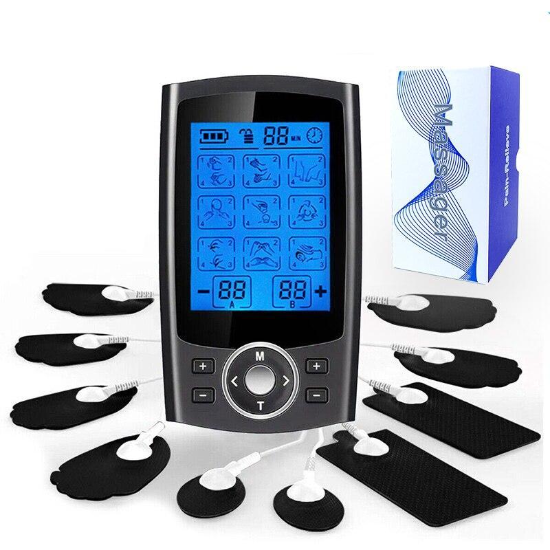 Rechargeable Tens Muscle Stimulator 36 Mode Electric EMS Acupuncture Body Massage Digital Therapy Slimming Machine