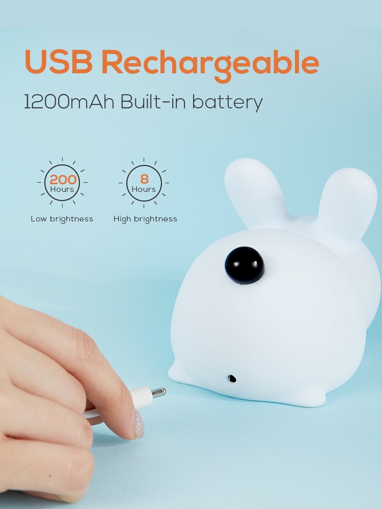 Rechargeable Touch Bunny Night Light Rechargeable Touch Bunny Night Light