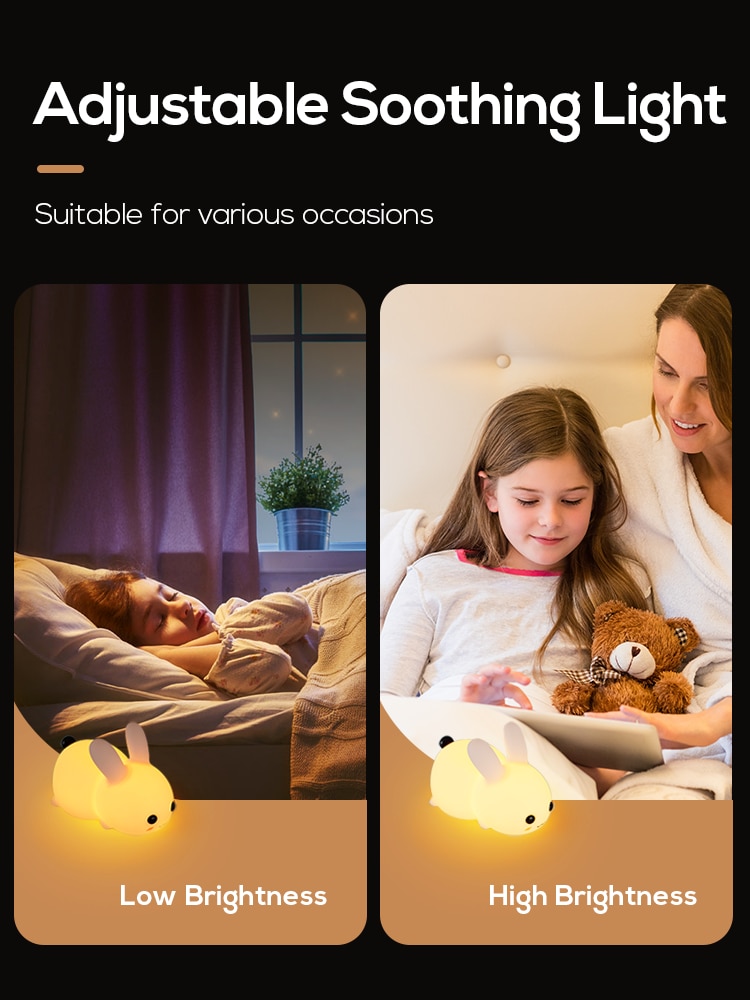 Rechargeable Touch Bunny Night Light Rechargeable Touch Bunny Night Light