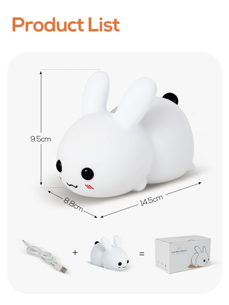 Rechargeable Touch Bunny Night Light Rechargeable Touch Bunny Night Light