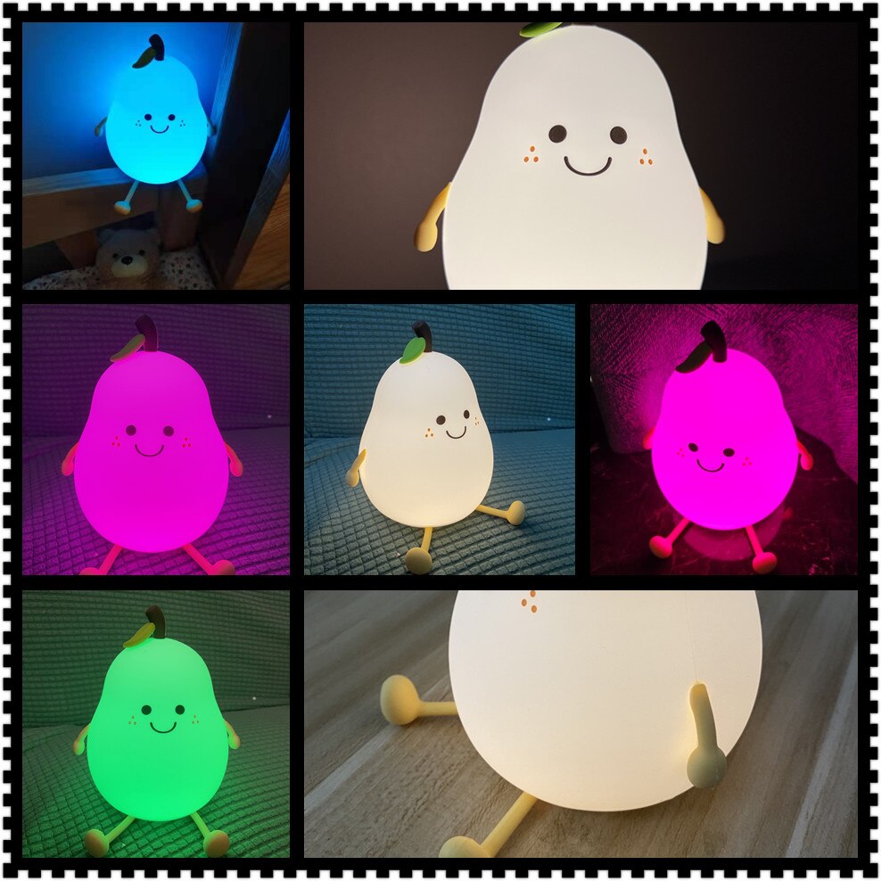 Rechargeable Touch Pear Night Light Rechargeable Touch Pear Night Light