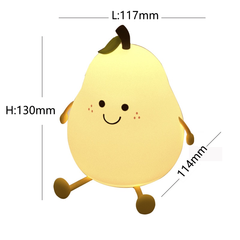 Rechargeable Touch Pear Night Light Rechargeable Touch Pear Night Light