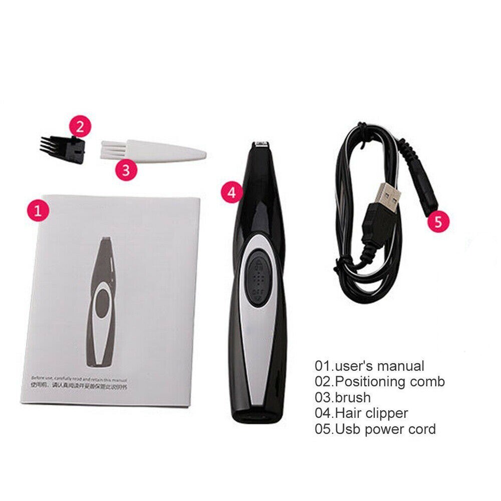 Rechargeable USB Dog Paw Hair Trimmer