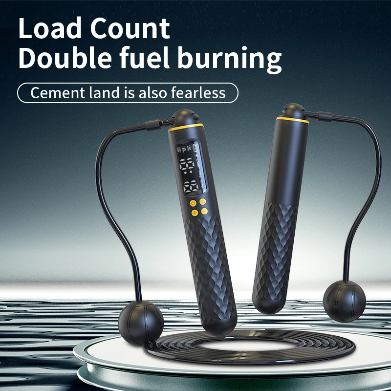Rechargeable USB Electronic Technology Jump Rope Wire Rope Adjustable Jump Rope Trainer Digital Wireless Calorie Counter Rechargeable USB Electronic Technology Jump Rope Wire Rope Adjustable Jump Rope Trainer Digital Wireless Calorie Counter