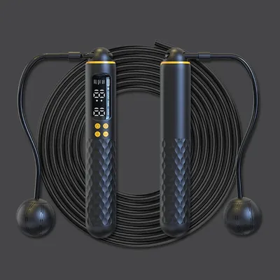 Rechargeable USB Electronic Technology Jump Rope Wire Rope Adjustable Jump Rope Trainer Digital Wireless Calorie Counter Rechargeable USB Electronic Technology Jump Rope Wire Rope Adjustable Jump Rope Trainer Digital Wireless Calorie Counter
