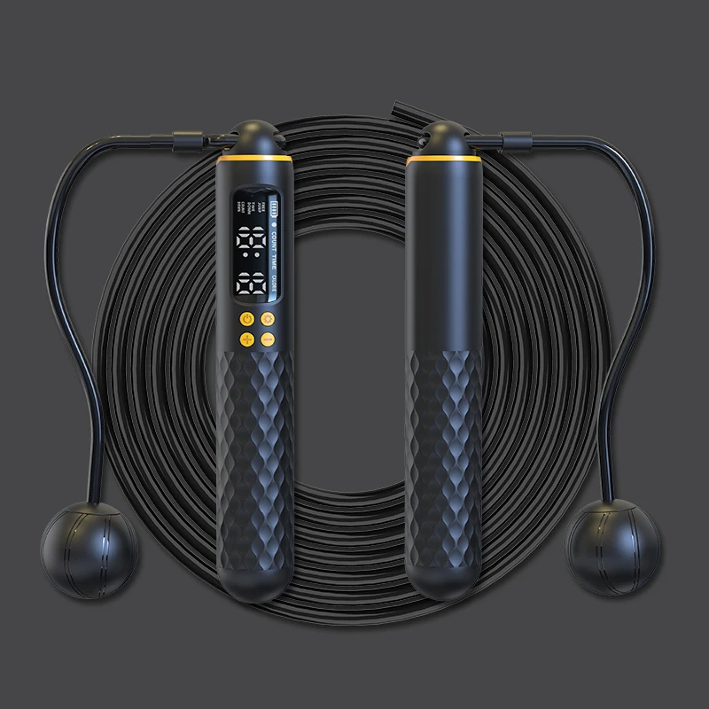 Rechargeable USB Electronic Technology Jump Rope Wire Rope Adjustable Jump Rope Trainer Digital Wireless Calorie Counter Rechargeable USB Electronic Technology Jump Rope Wire Rope Adjustable Jump Rope Trainer Digital Wireless Calorie Counter