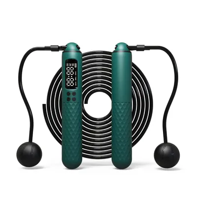 Rechargeable USB Electronic Technology Jump Rope Wire Rope Adjustable Jump Rope Trainer Digital Wireless Calorie Counter Rechargeable USB Electronic Technology Jump Rope Wire Rope Adjustable Jump Rope Trainer Digital Wireless Calorie Counter