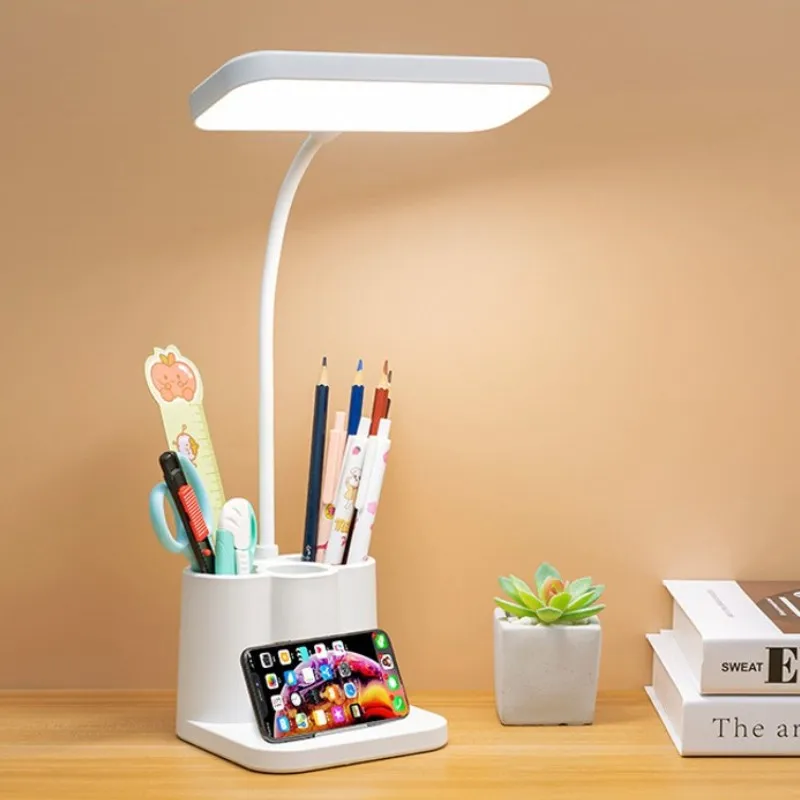 Rechargeable USB Learning Dormitory Bedroom Bedside Reading Night Light LED Desk Lamp Eye Protection Desk College