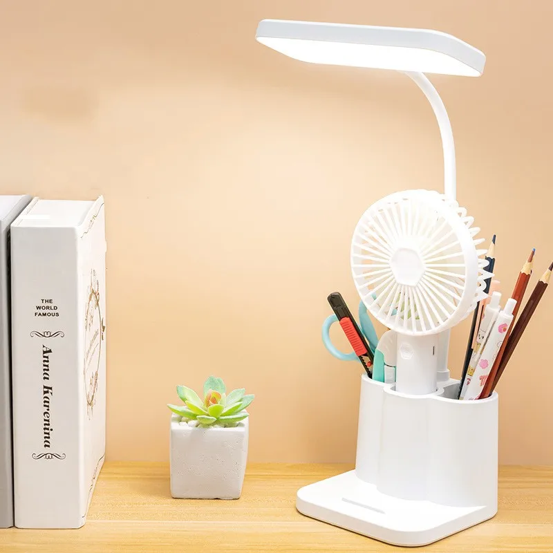Rechargeable USB Learning Dormitory Bedroom Bedside Reading Night Light LED Desk Lamp Eye Protection Desk College