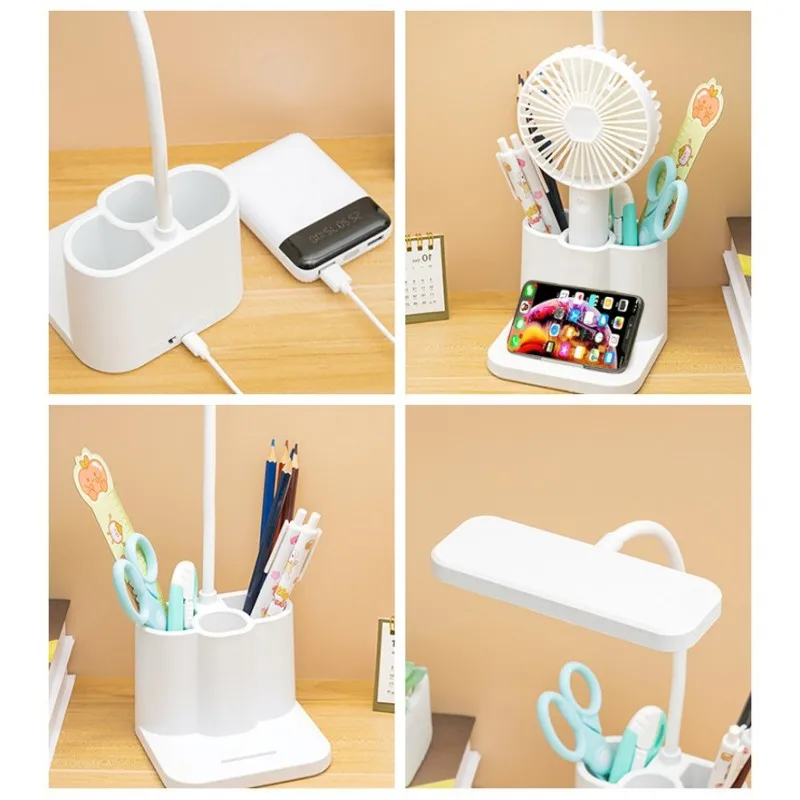 Rechargeable USB Learning Dormitory Bedroom Bedside Reading Night Light LED Desk Lamp Eye Protection Desk College