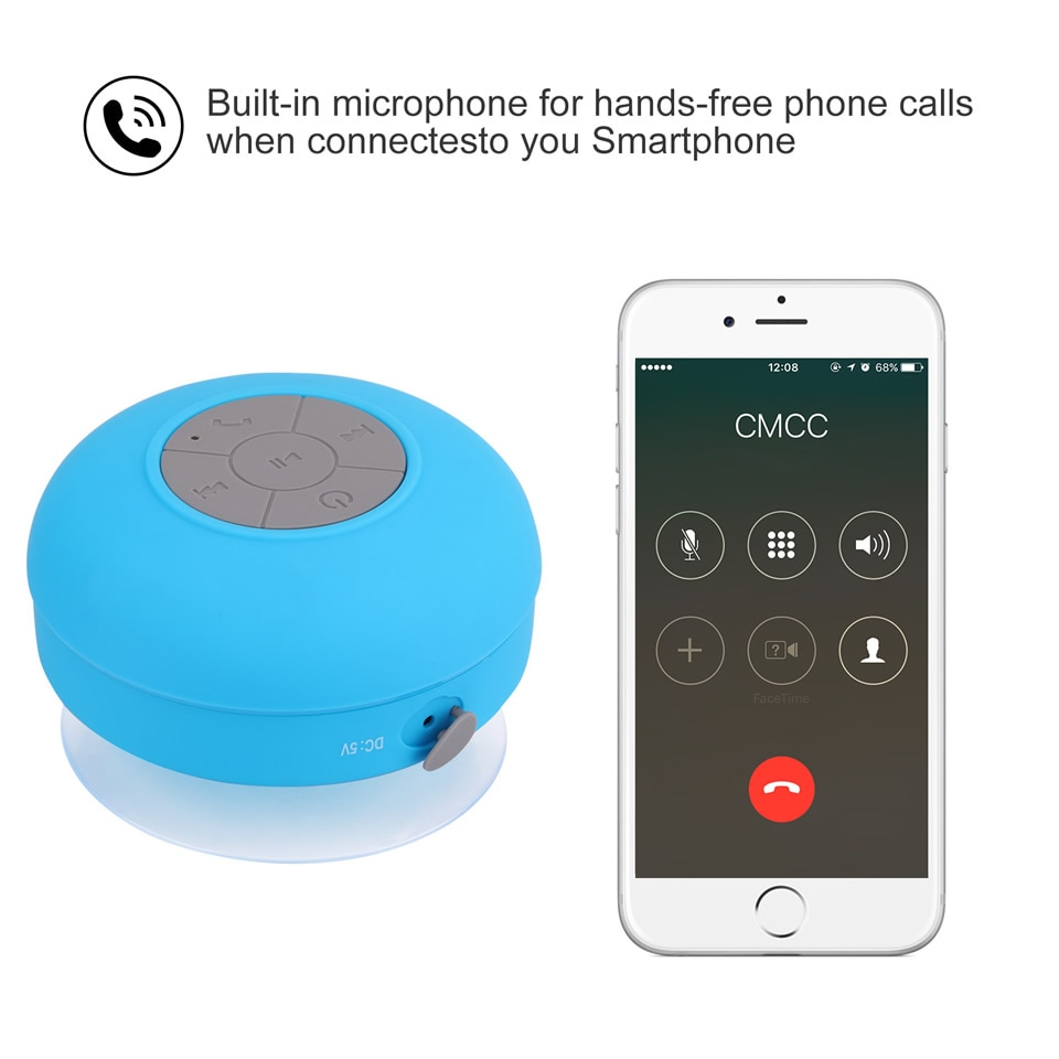 Rechargeable Waterproof LED Shower Speaker Rechargeable Waterproof LED Shower Speaker