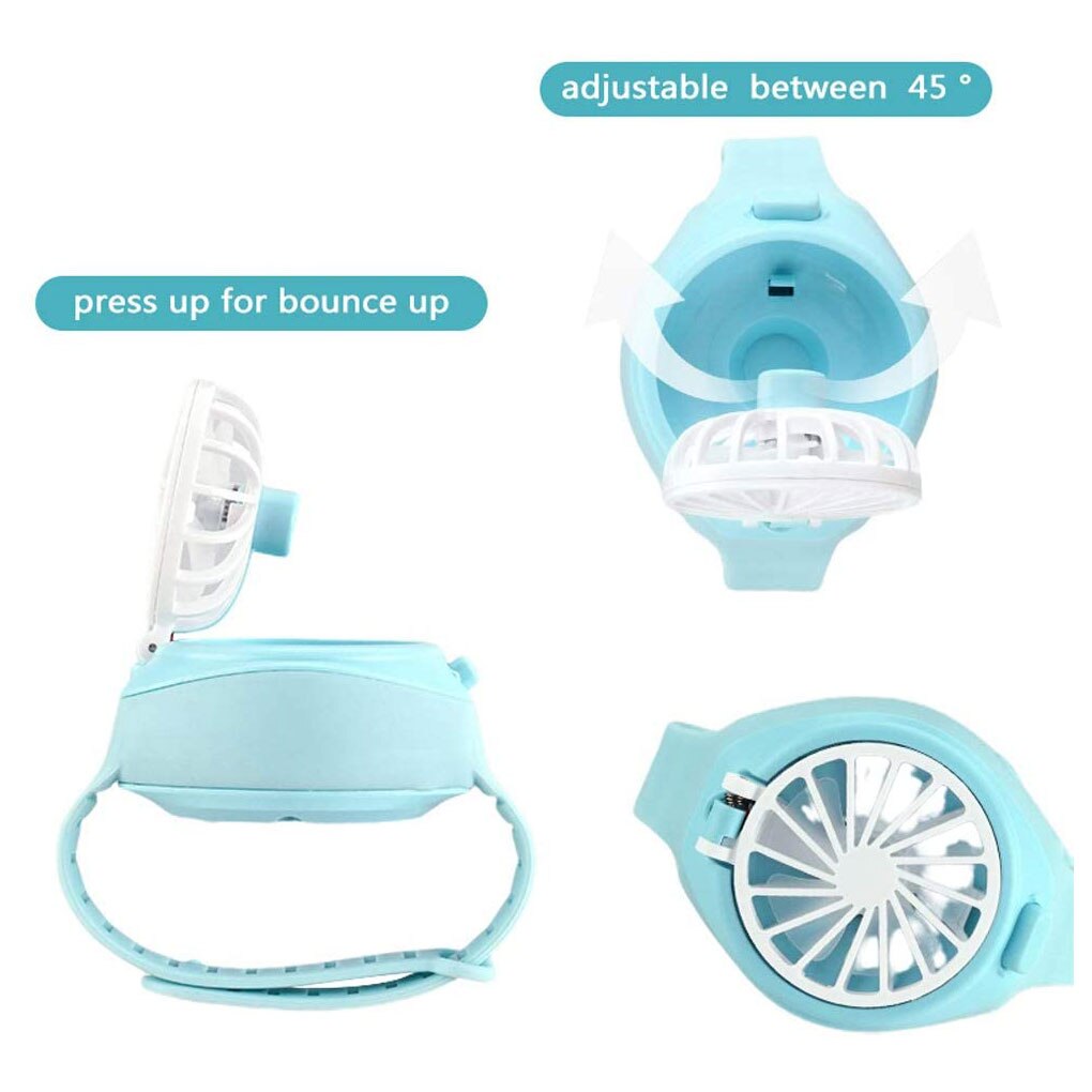 Rechargeable Wearable Fan Watch Rechargeable Wearable Fan Watch